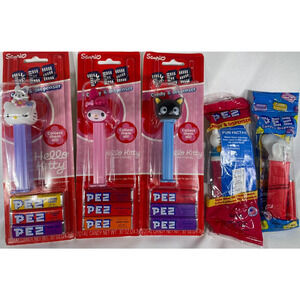 Hello Kitty Pez Dispenser Set - Sanrio Chococat, My Melody, Bunny - 9236